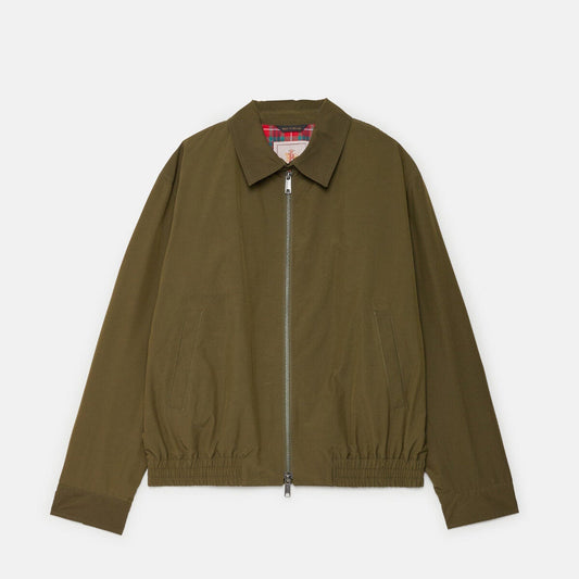 Green jacket on a white background