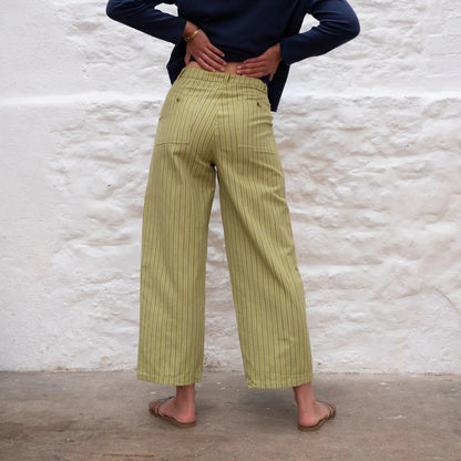Bibico - Harper Wide Leg Trouser - Avocado Green