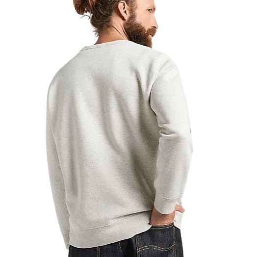 LEE - 101 Sweatshirt - Sharp Grey Mele - Regent Tailoring Salisbury