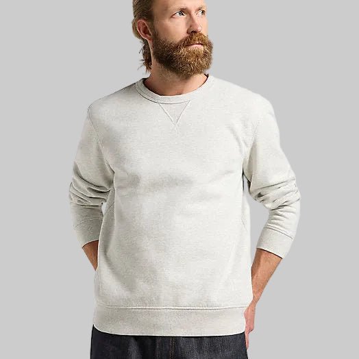 LEE - 101 Sweatshirt - Sharp Grey Mele - Regent Tailoring Salisbury
