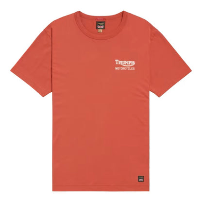 Triumph - Adcote Back Print Tee - Rust Red