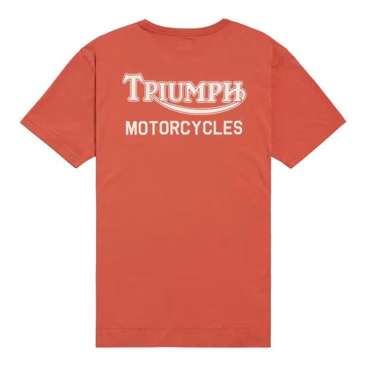 Triumph - Adcote Back Print Tee - Rust Red