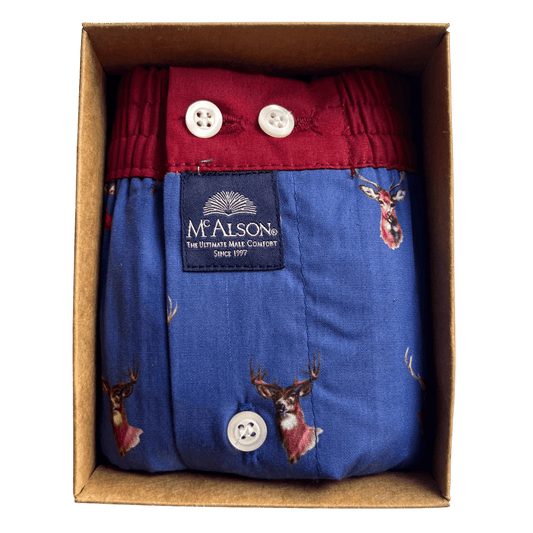 McAlson - Boxer Shorts - Blue Stag - Regent Tailoring Salisbury