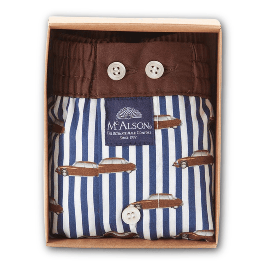 McAlson - Boxer Shorts - Cars and Stripes - Regent TailoringMcAlson
