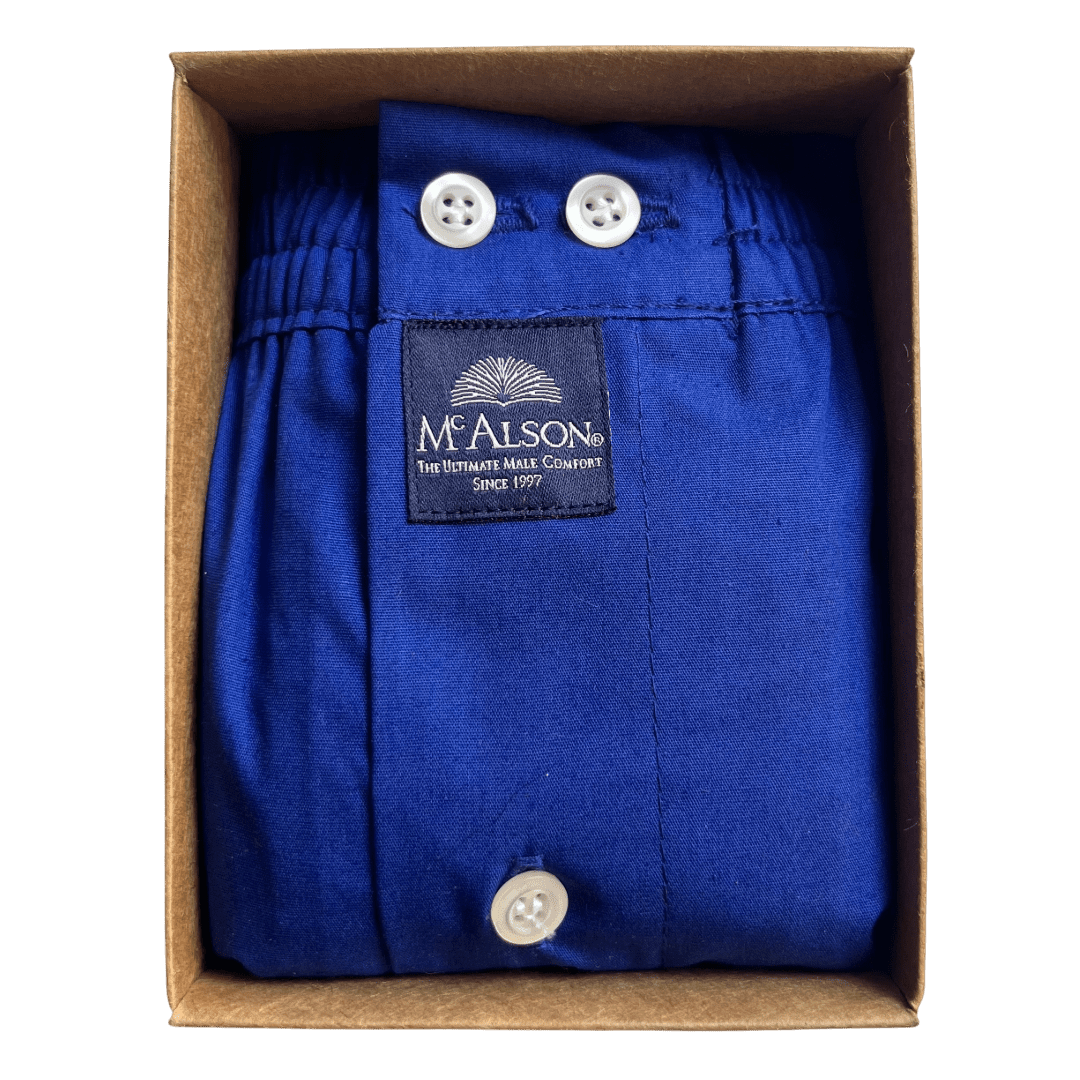 McAlson - Boxer Shorts - Classic Royal Blue - Regent Tailoring Salisbury