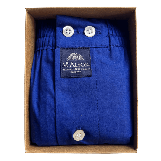 McAlson - Boxer Shorts - Classic Royal Blue - Regent Tailoring Salisbury