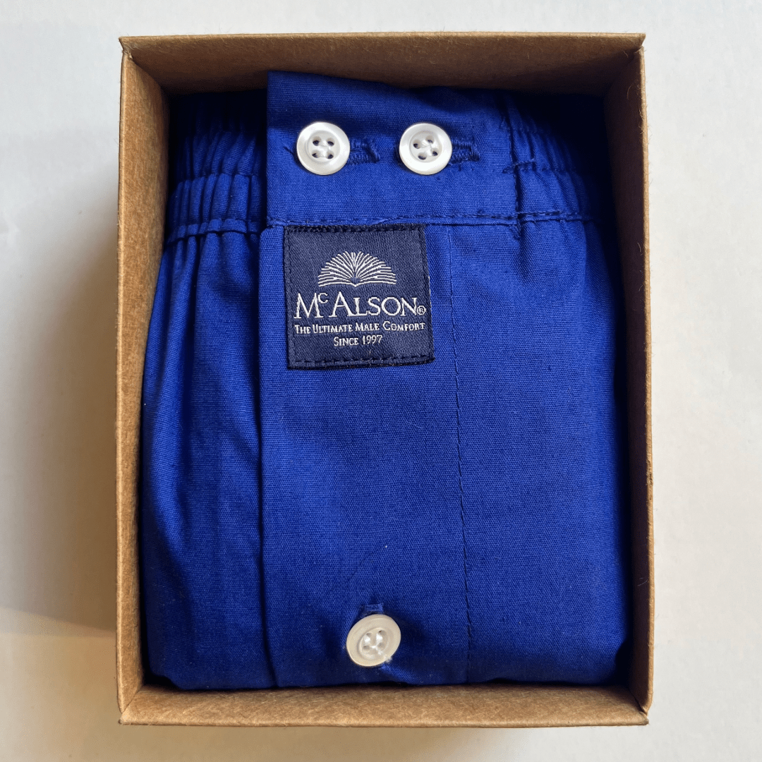 McAlson - Boxer Shorts - Classic Royal Blue - Regent Tailoring Salisbury