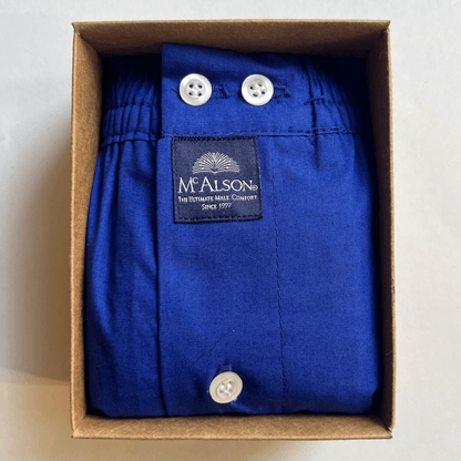 McAlson - Boxer Shorts - Classic Royal Blue - Regent Tailoring Salisbury