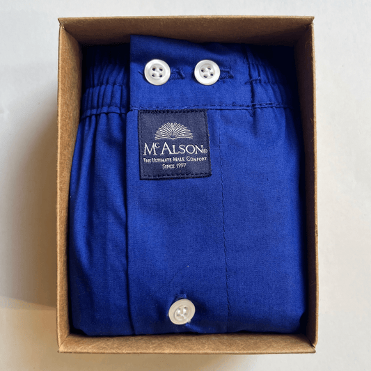 McAlson - Boxer Shorts - Classic Royal Blue - Regent Tailoring Salisbury