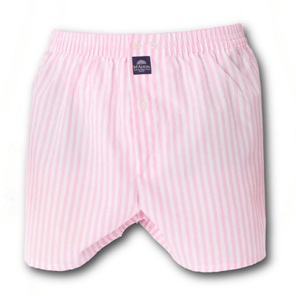 McAlson - Boxer Shorts - Classic striped pink - Regent TailoringMcAlson