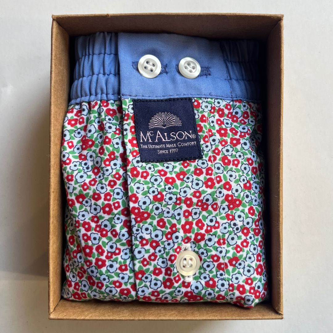 McAlson - Boxer Shorts - Small Flowers - Regent Tailoring Salisbury