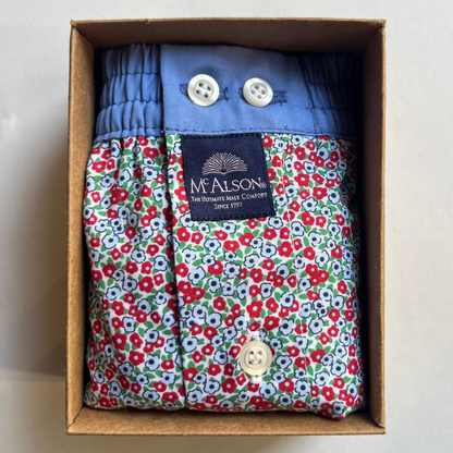 McAlson - Boxer Shorts - Small Flowers - Regent Tailoring Salisbury