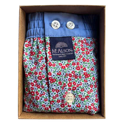 McAlson - Boxer Shorts - Small Flowers - Regent Tailoring Salisbury