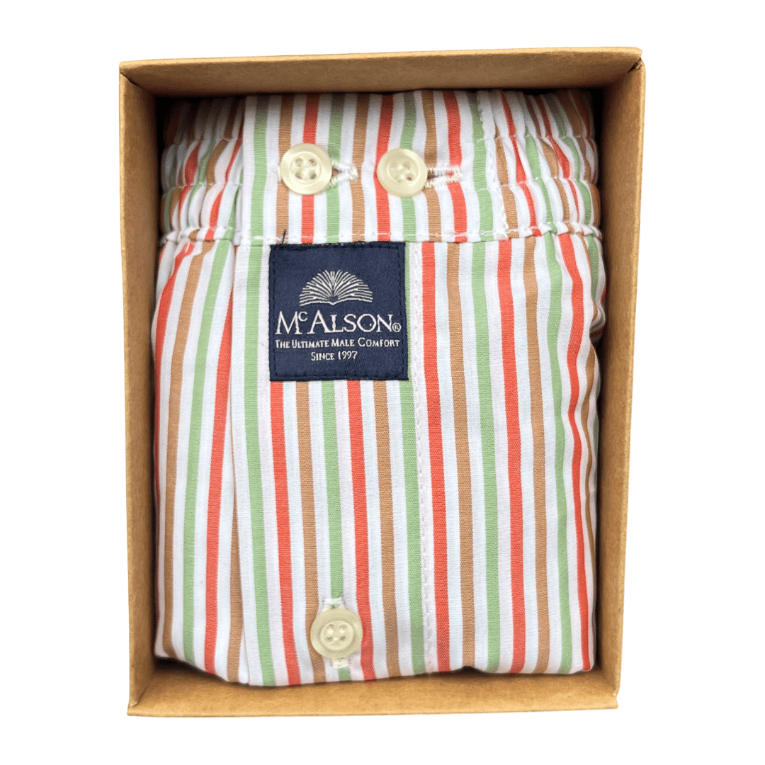 McAlson - Boxer Shorts - Stripes - Regent Tailoring Salisbury