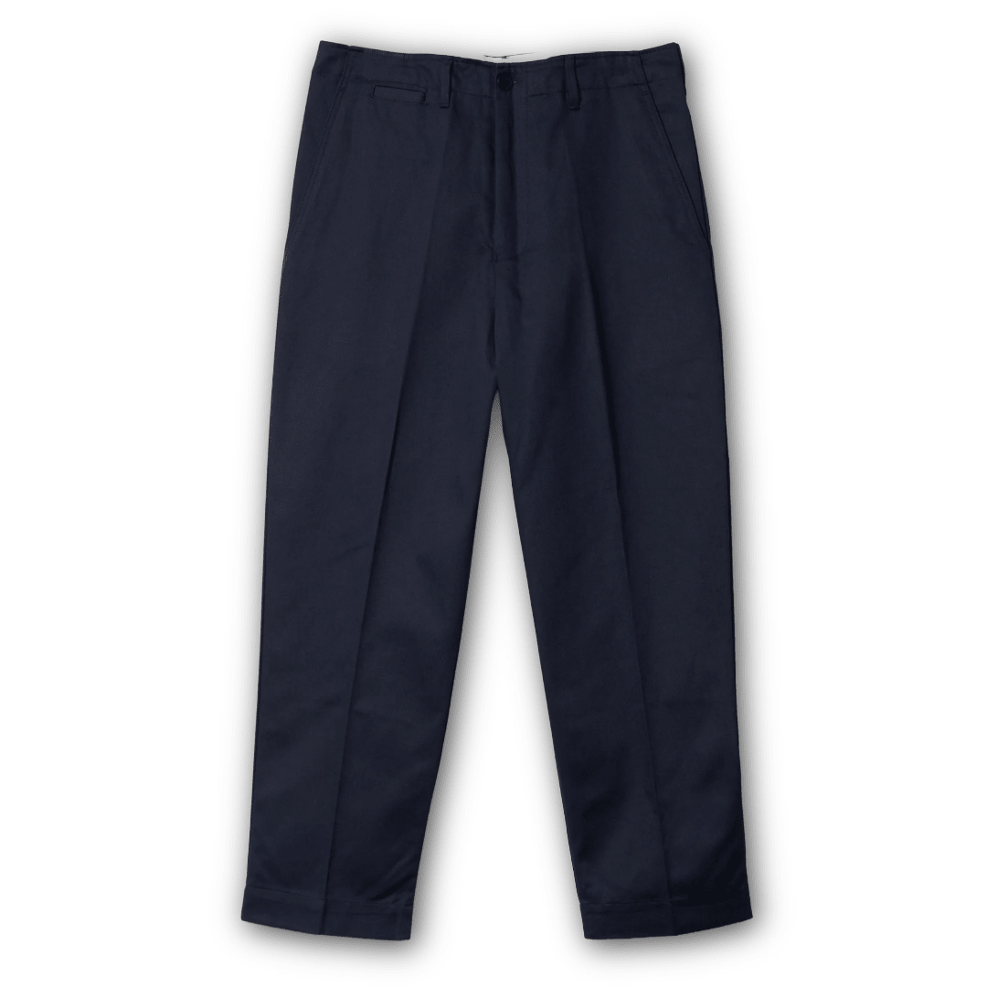 MERZ B. SCHWANEN - 1920s Cotton Twill Worker Chino - Dark Navy - Regent Tailoring Salisbury