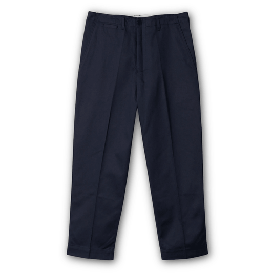 MERZ B. SCHWANEN - 1920s Cotton Twill Worker Chino - Dark Navy - Regent TailoringMerz b. Schwanen