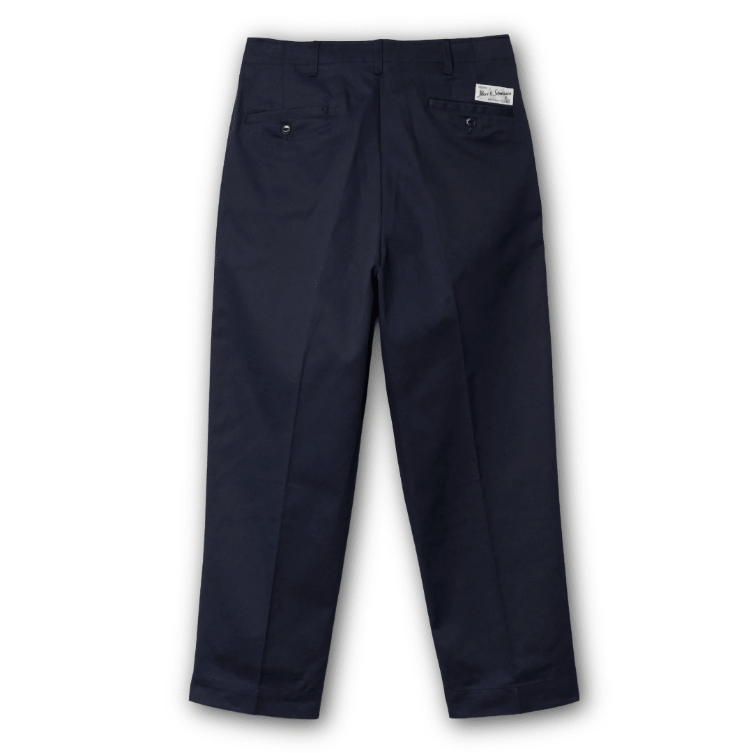 MERZ B. SCHWANEN - 1920s Cotton Twill Worker Chino - Dark Navy - Regent Tailoring Salisbury