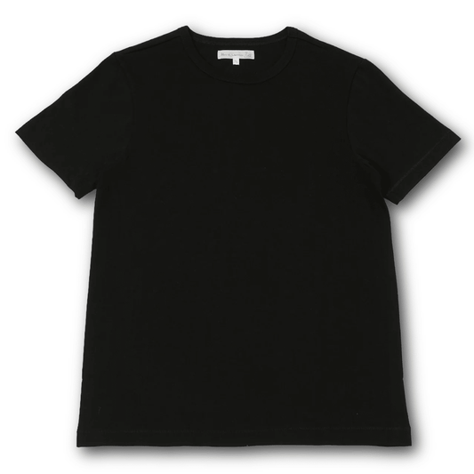 MERZ B. SCHWANEN - 215 Classic Crew Neck Tee - Deep Black - Regent TailoringMerz b. Schwanen