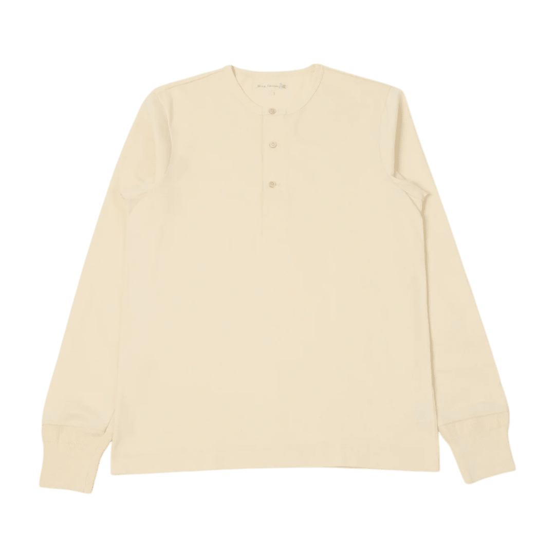 MERZ B. SCHWANEN - 2M06 Classic Fit Long Sleeve Henley - Regent Tailoring Salisbury