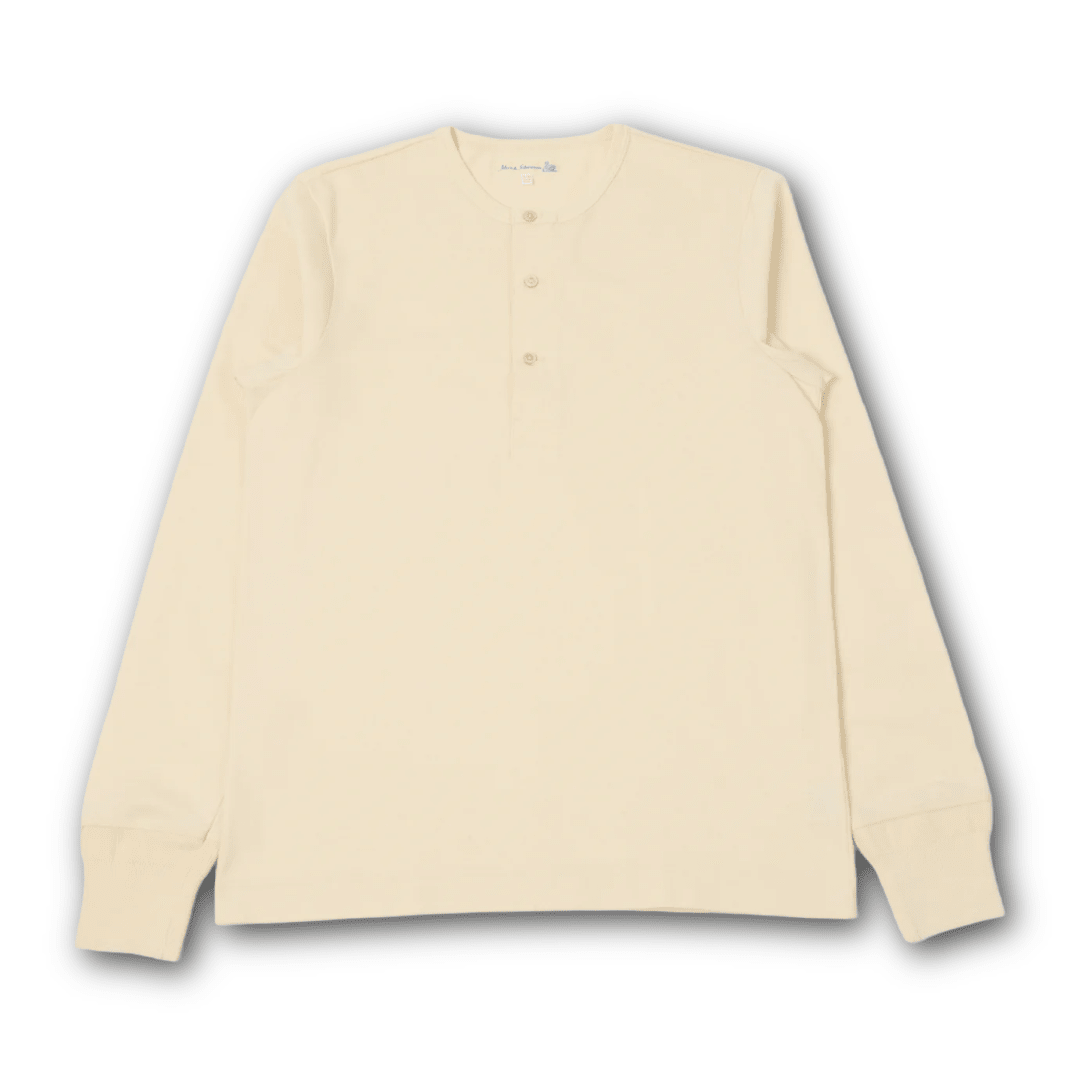 MERZ B. SCHWANEN - 2M06 Classic Fit Long Sleeve Henley - Regent Tailoring Salisbury