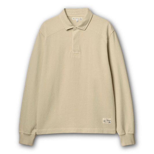 MERZ B. SCHWANEN - Sturdy Cotton Interlock Jersey Rugby Shirt - Nature - Regent Tailoring Salisbury