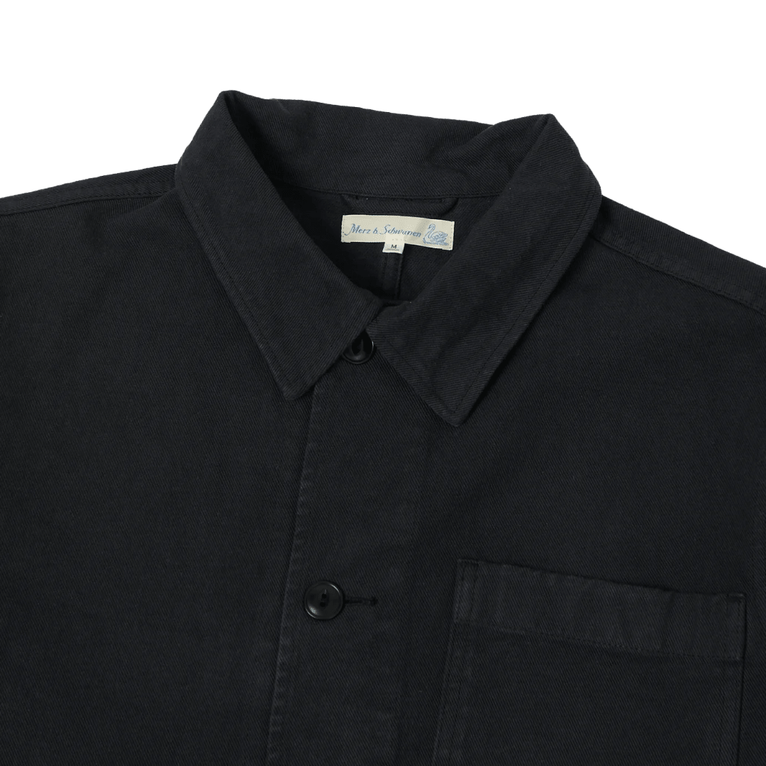 MERZ B. SCHWANEN - Worker’s Cotton Twill Jacket - 98 Charcoal - Regent Tailoring Salisbury