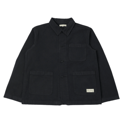 MERZ B. SCHWANEN - Worker’s Cotton Twill Jacket - 98 Charcoal