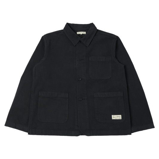 MERZ B. SCHWANEN - Worker’s Cotton Twill Jacket - 98 Charcoal - Regent Tailoring Salisbury