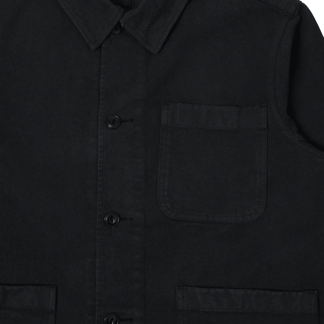 MERZ B. SCHWANEN - Worker’s Cotton Twill Jacket - 98 Charcoal - Regent Tailoring Salisbury