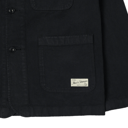MERZ B. SCHWANEN - Worker’s Cotton Twill Jacket - 98 Charcoal - Regent Tailoring Salisbury
