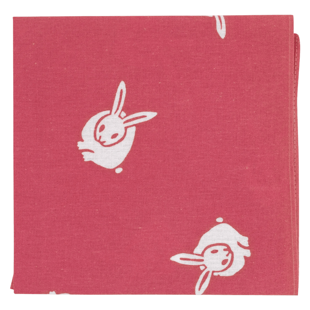 Niwaki - Cotton Handkercheif - Pink Rabbit - Regent Tailoring Salisbury