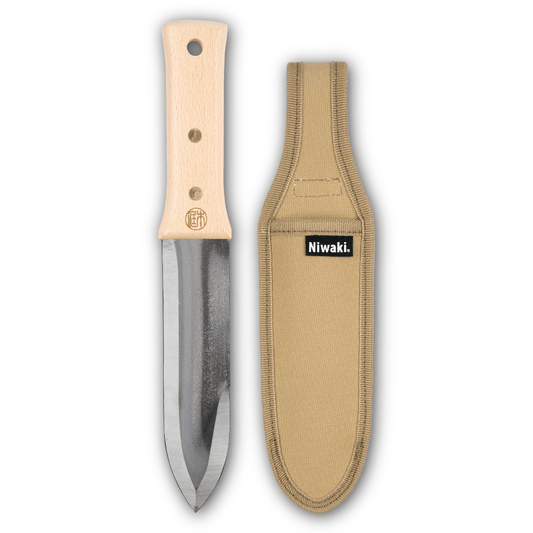 Niwaki - Hori Hori Gardening Tool - Carbon Steel + Canvas Holster - Regent TailoringNiwaki
