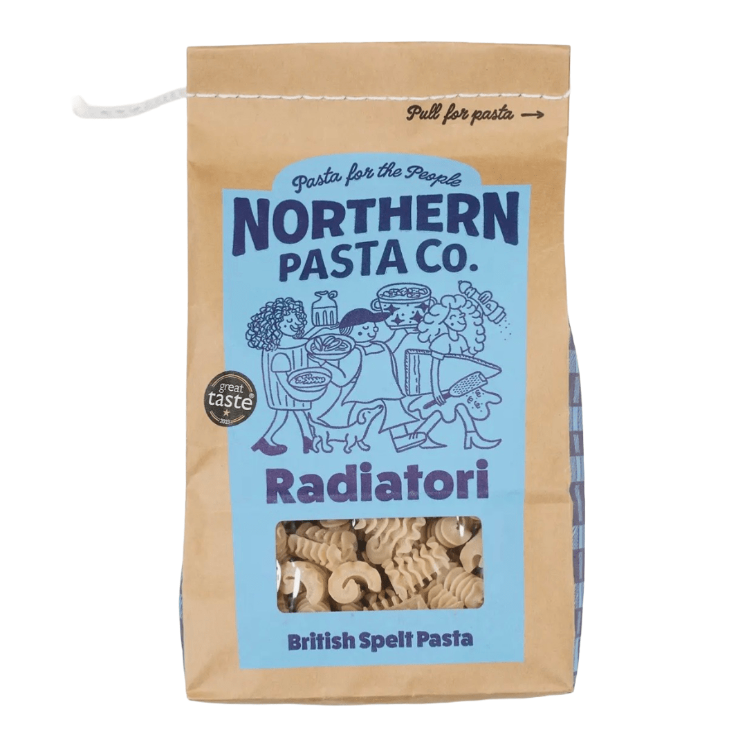 Northern Pasto Co. - British Spelt Pasta - Radiatori - Regent Tailoring Salisbury