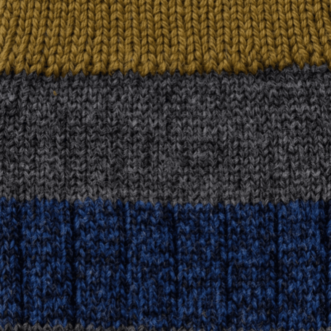 Pantherella - Barton - Merino Wool Socks - Mid Grey Stripe - Regent Tailoring Salisbury