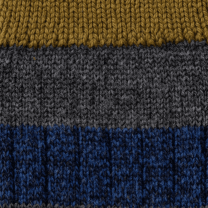 Pantherella - Barton - Merino Wool Socks - Mid Grey Stripe - Regent Tailoring Salisbury