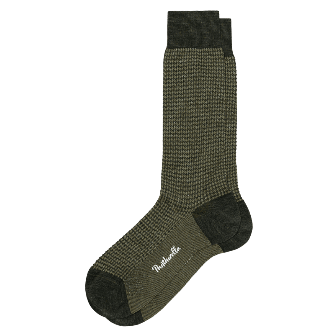 Pantherella - Highbury - Houndstooth Merino Wool Socks - Regent Tailoring Salisbury