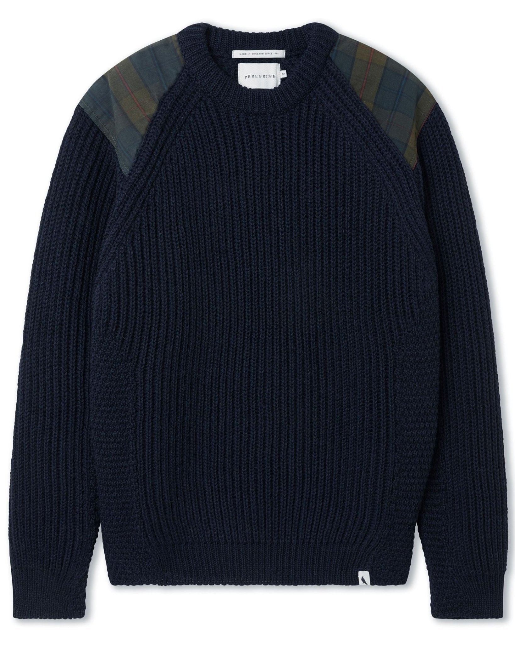 PEREGRINE - Bexley Jumper - British Wool - Navy - Regent TailoringPeregrine