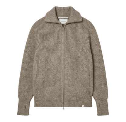 Peregrine - Fisherman Cardigan - Oak - Regent Tailoring Salisbury