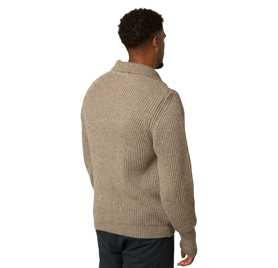 Peregrine - Fisherman Cardigan - Oak - Regent Tailoring Salisbury