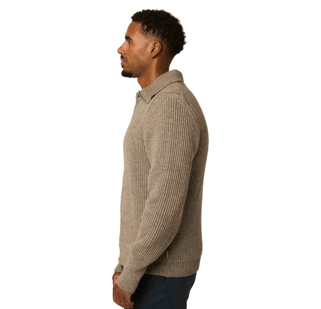 Peregrine - Fisherman Cardigan - Oak - Regent Tailoring Salisbury
