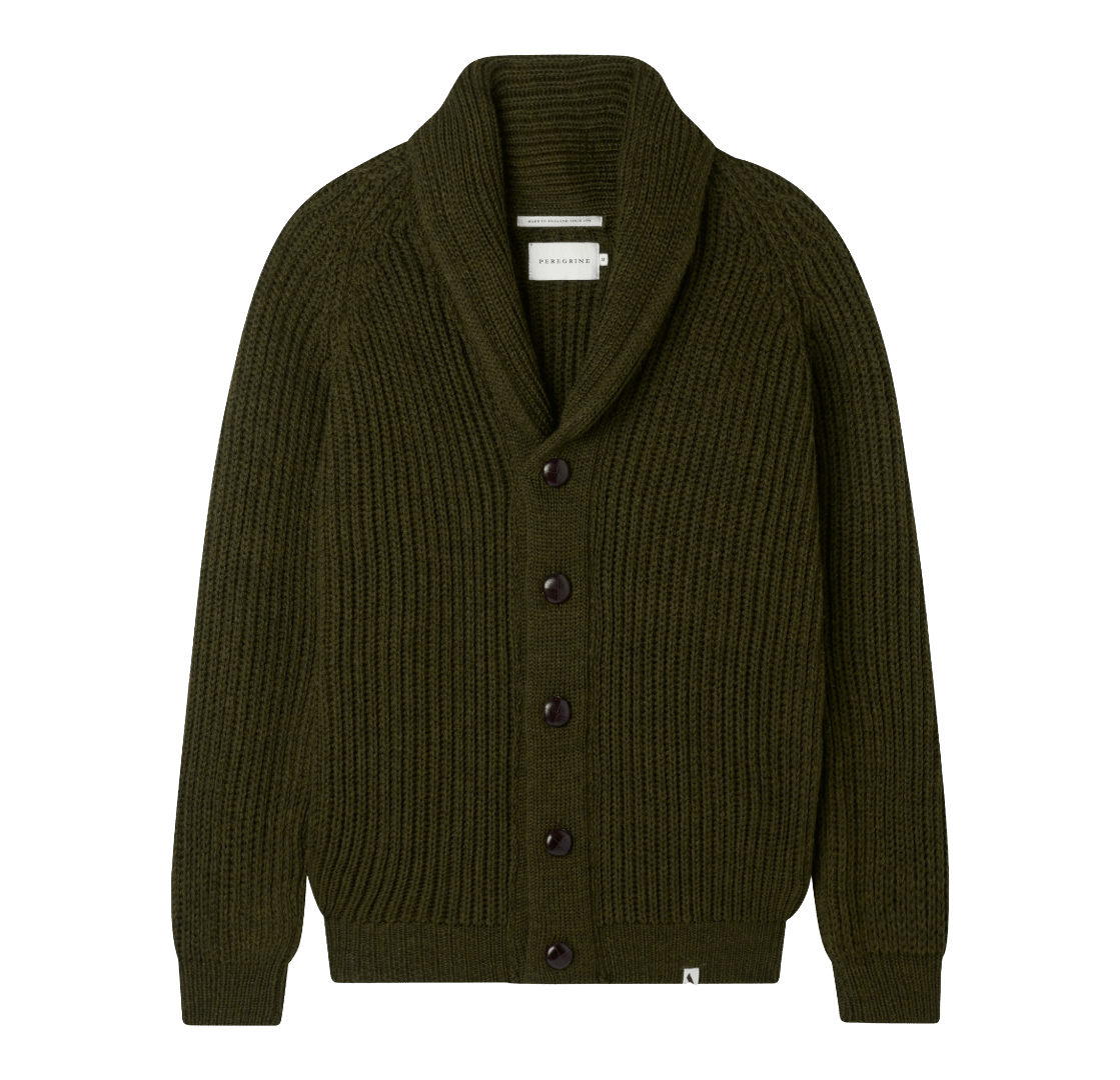 PEREGRINE - Wilkinson Cardigan - Olive - Regent Tailoring Salisbury