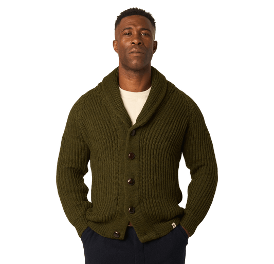 PEREGRINE - Wilkinson Cardigan - Olive - Regent Tailoring Salisbury