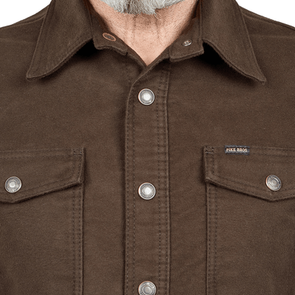 Pike Brothers - 1943 CPO Shirt Moleskin - Soil Brown - Regent Tailoring Salisbury