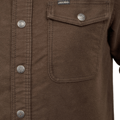 Pike Brothers - 1943 CPO Shirt Moleskin - Soil Brown - Regent Tailoring Salisbury