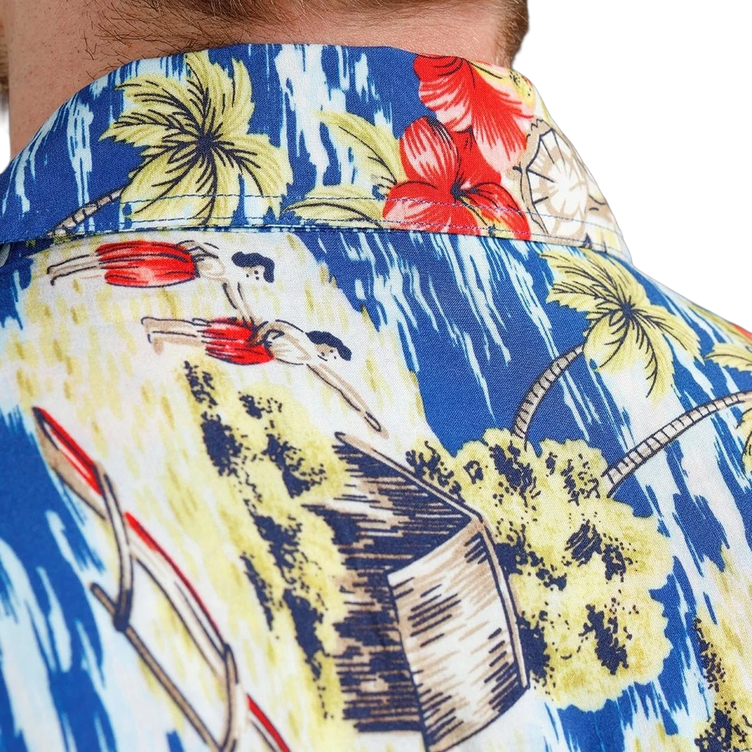 PIKE BROTHERS - 1948 Surf shirt - Random Blue - Regent Tailoring Salisbury