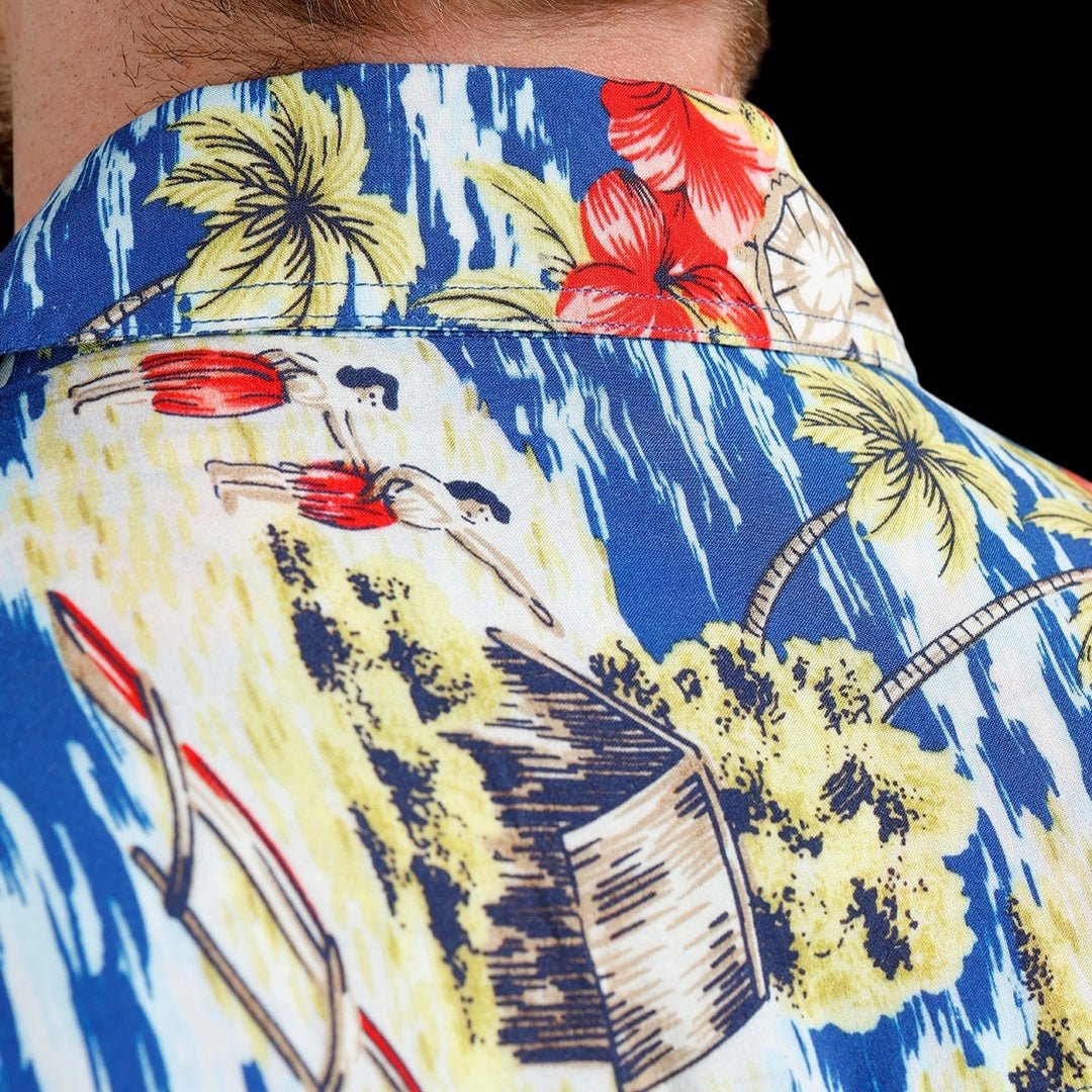PIKE BROTHERS - 1948 Surf shirt - Random Blue - Regent Tailoring Salisbury