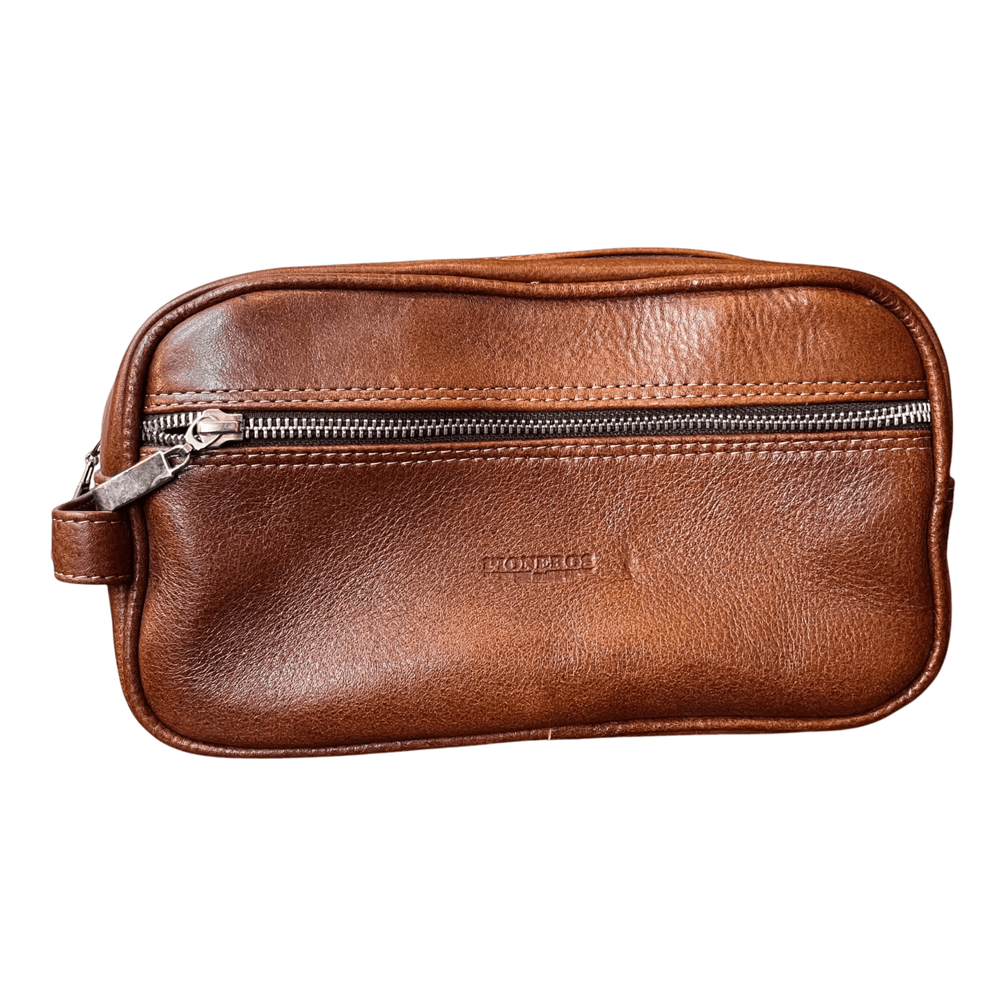 Pioneros - Leather Wash Bag - Brown - Regent Tailoring Salisbury