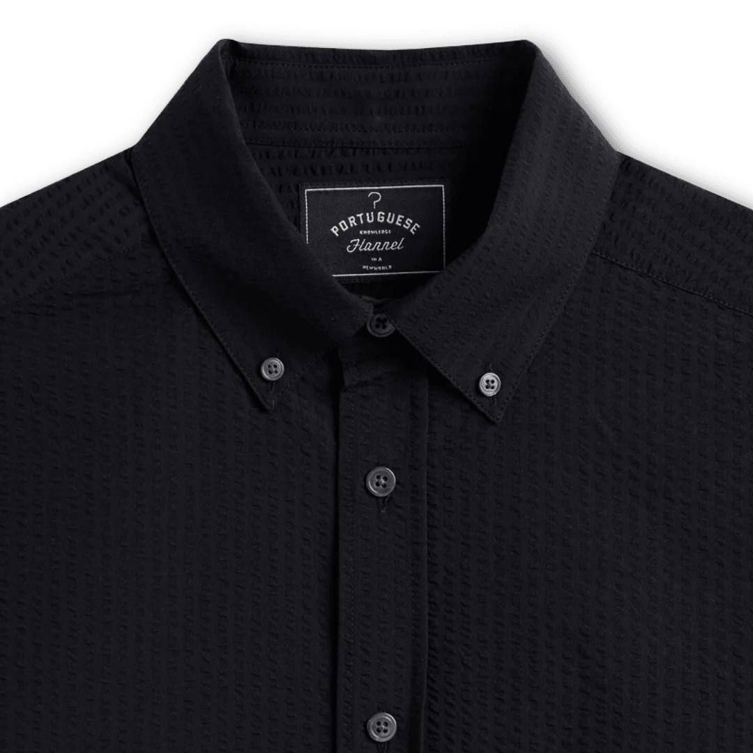 Portuguese Flannel - Atlantico - Black - Regent TailoringPortuguese Flannel