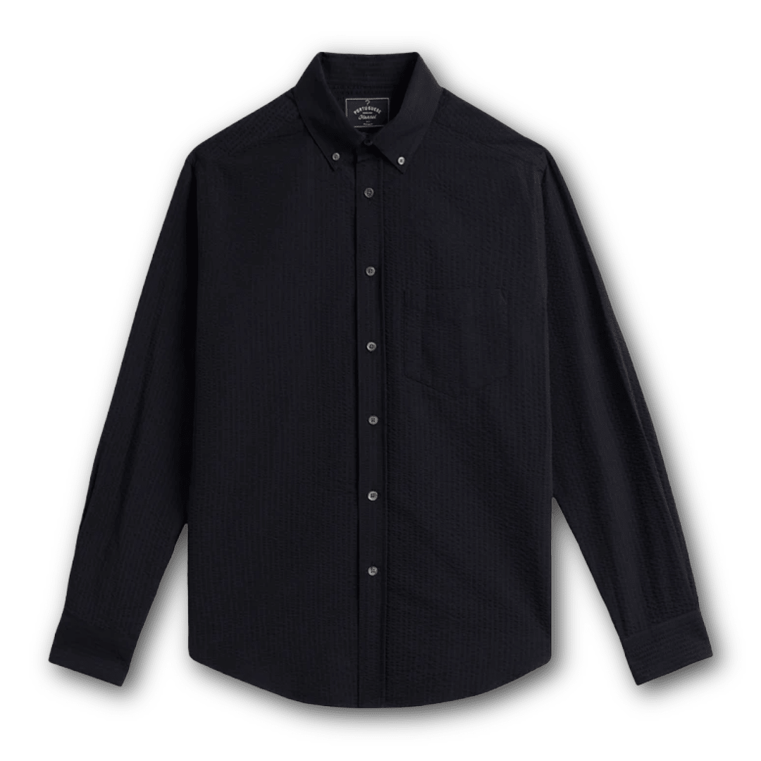 Portuguese Flannel - Atlantico - Black - Regent TailoringPortuguese Flannel