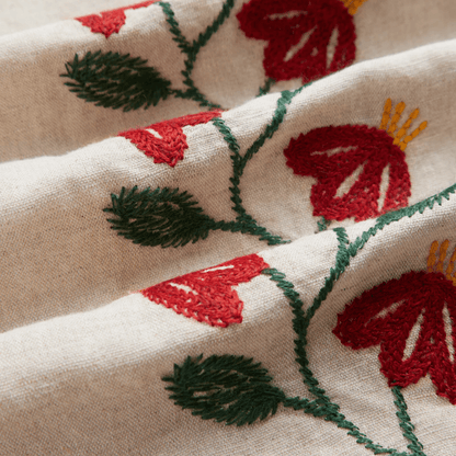 Portuguese Flannel - Branch Embroidery - Ecru - Regent TailoringPortuguese Flannel